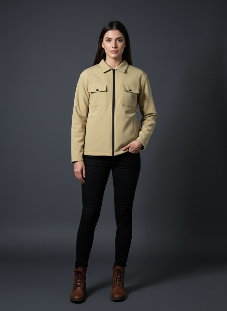 Beige Softshell Jacket