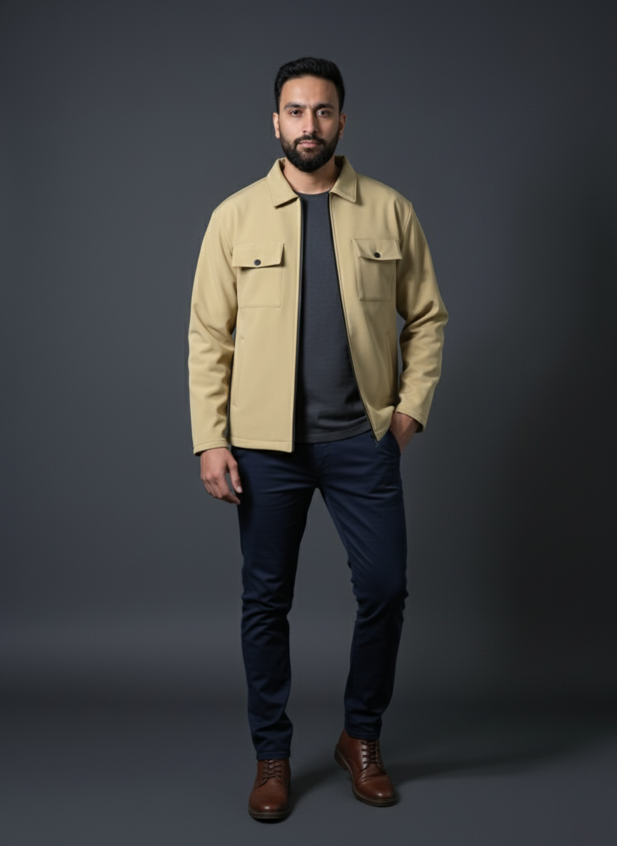 Beige Softshell Jacket