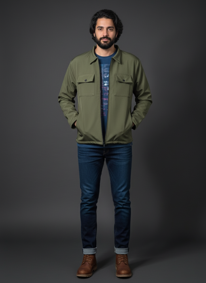 Camo Green Softshell Jacket