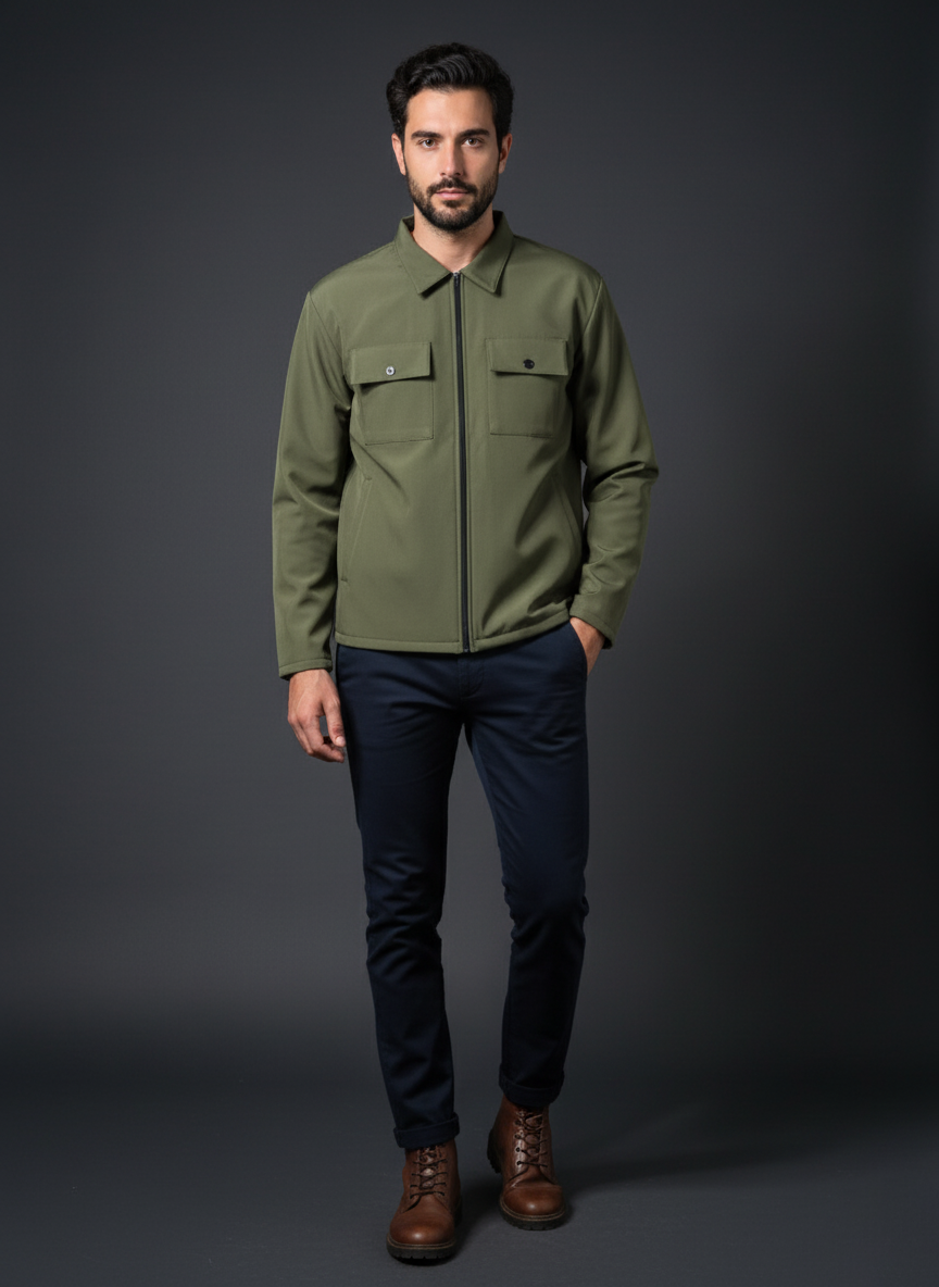 Camo Green Softshell Jacket