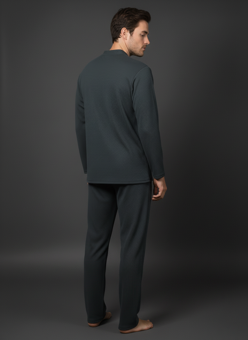 WINTER FULL SLEEVE JACKART SHIRTS UNISEX GREY